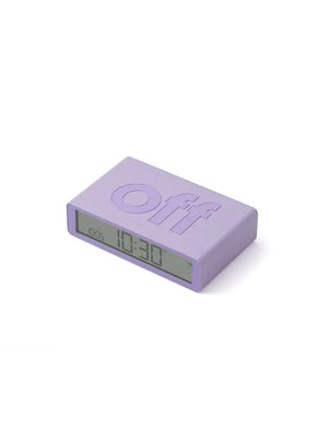 Réveil ‘Flip classic’ Lilas clair | LEXON