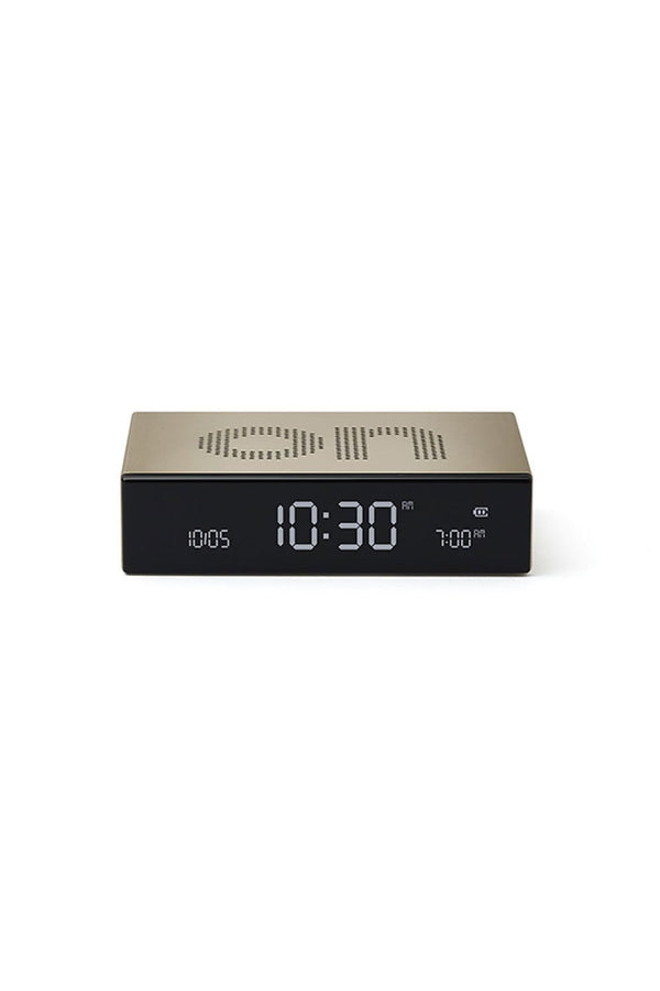 Réveil 'Flip Premium' Gold | LEXON