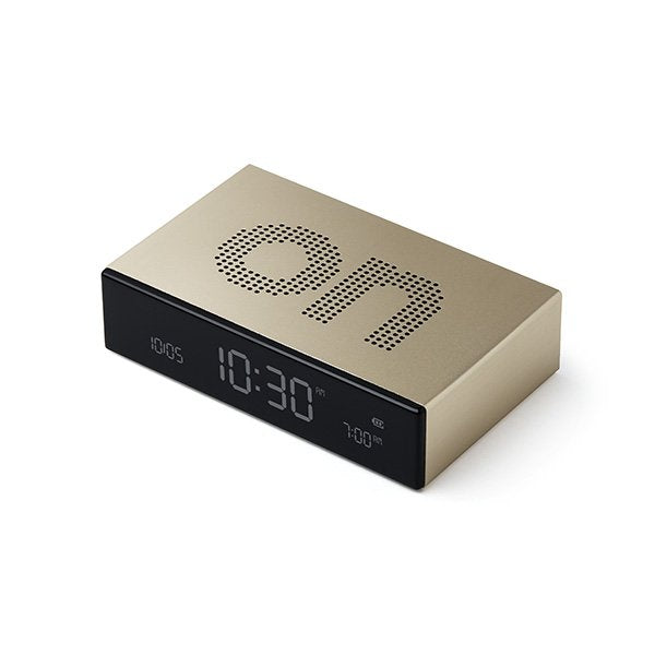 Réveil 'Flip Premium' Gold | LEXON