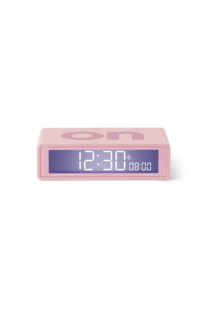Réveil 'Flip classic' Rose | LEXON