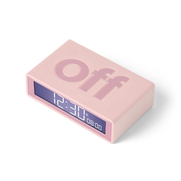 Réveil 'Flip classic' Rose | LEXON