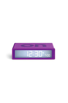 Réveil 'Flip classic' Violet | LEXON