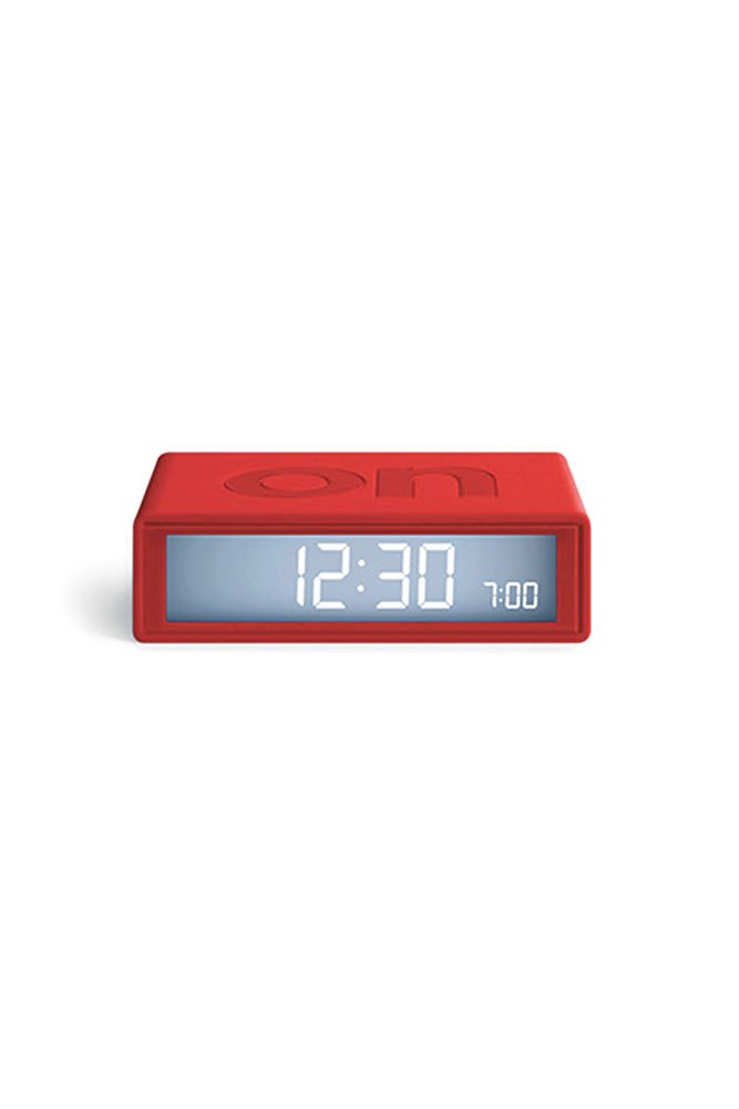 Réveil 'Flip classic' Rouge | LEXON