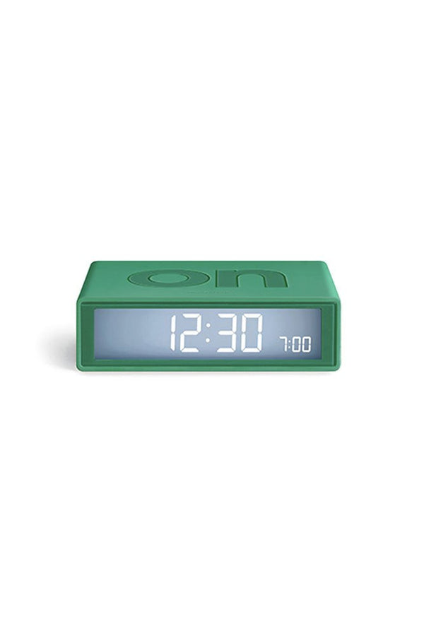 Réveil 'Flip classic' Vert émeraude | LEXON
