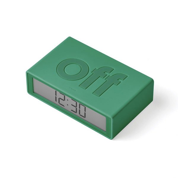 Réveil 'Flip classic' Vert émeraude | LEXON