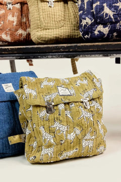 Sac à dos 'Suji' Pongo Khaki | APACHES COLLECTIONS