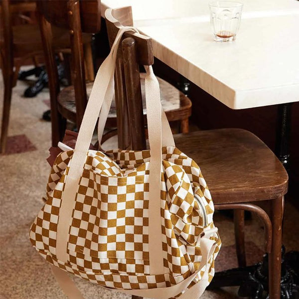 Sac à langer/week-end 'Raphael' Damier Caramel | ROSE IN APRIL