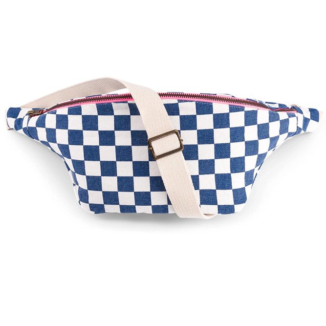 Banane Damier Bleu navy | ROSE IN APRIL
