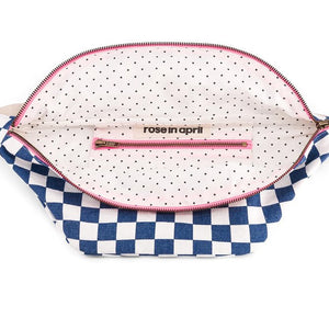 Banane Damier Bleu navy | ROSE IN APRIL