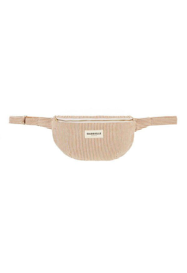 Sac banane Rayures argile | GABRIELLE PARIS