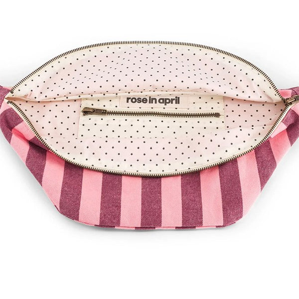 Banane Rayures Bordeaux / Pink Flamingo | ROSE IN APRIL
