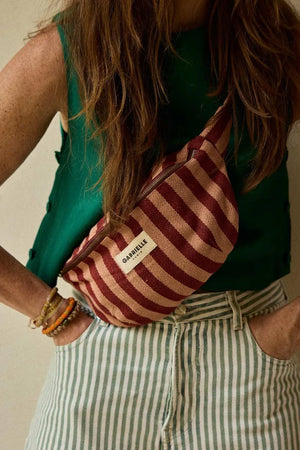 Sac banane Rayures garance | GABRIELLE PARIS