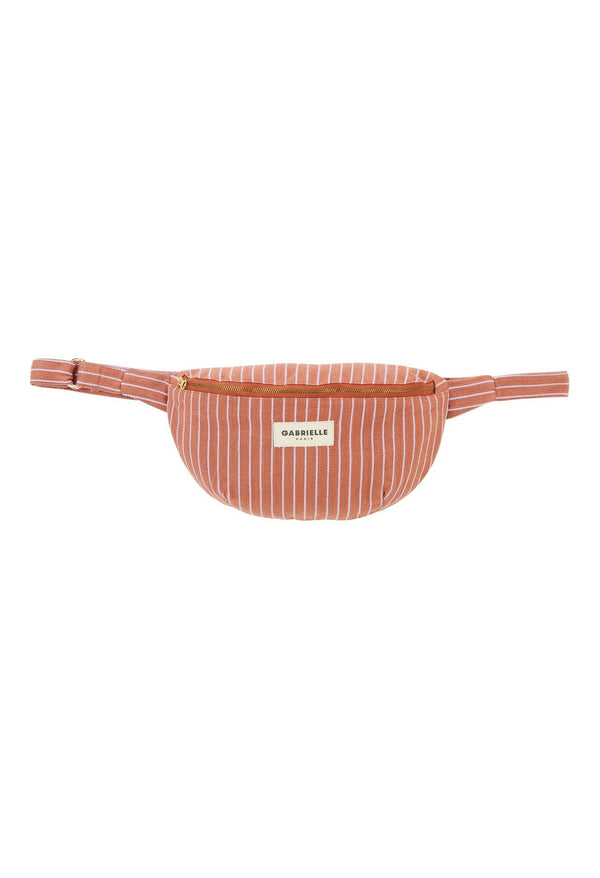 Sac banane Rayures lilas | GABRIELLE PARIS