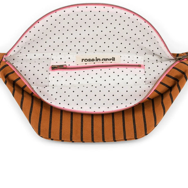 Sac banane Rayures tennis Ginger | ROSE IN APRIL