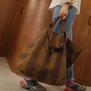 Sac cabas 'Elisa' Carreaux tartan | ROSE IN APRIL
