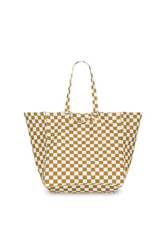 Sac cabas 'Elisa' Damier Caramel | ROSE IN APRIL