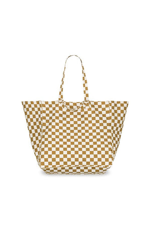 Sac cabas 'Elisa' Damier Caramel | ROSE IN APRIL