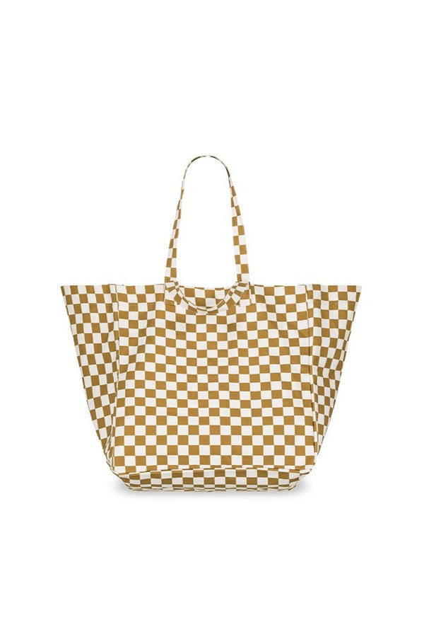 Sac cabas 'Elisa' Damier Caramel | ROSE IN APRIL
