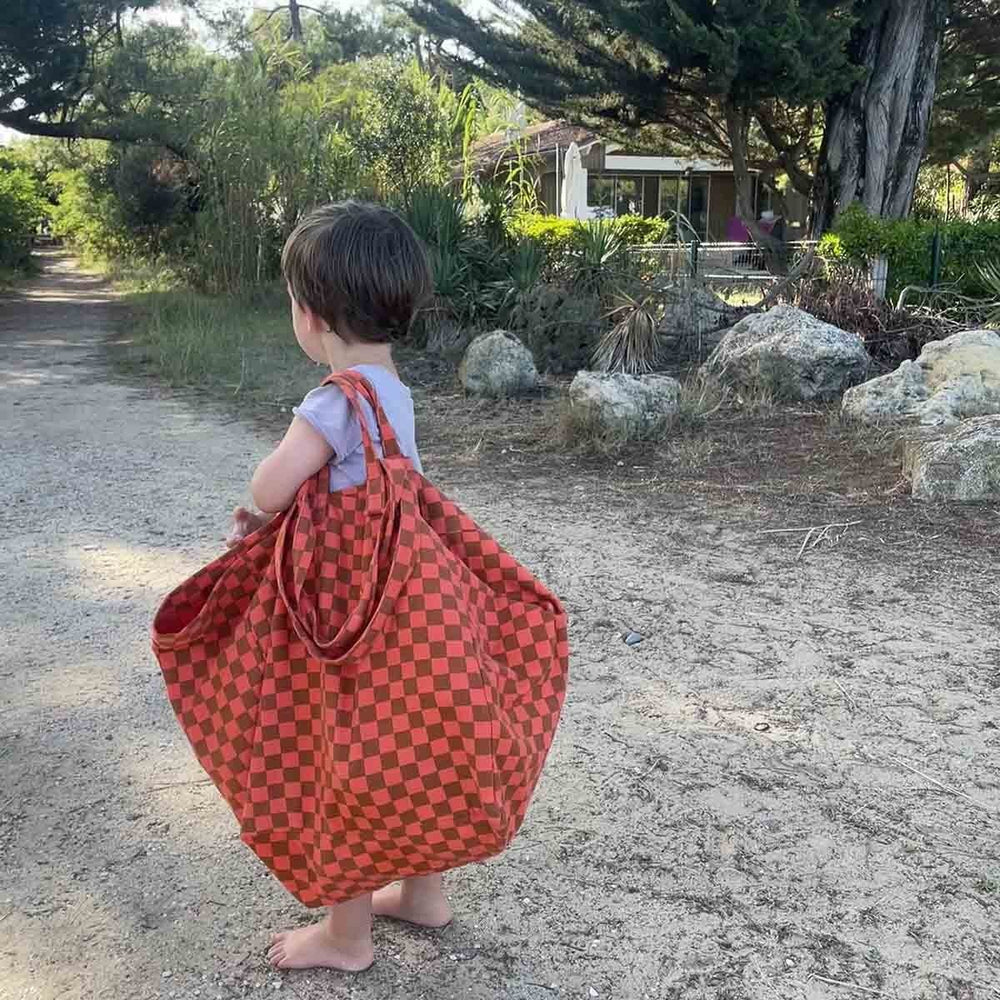 Sac cabas 'Elisa' Damier Corail | ROSE IN APRIL