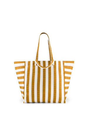 Sac cabas 'Elisa' Rayures Caramel | ROSE IN APRIL