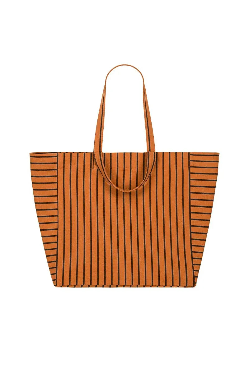 Sac cabas 'Elisa' Rayures tennis Ginger | ROSE IN APRIL