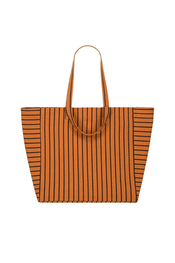 Sac cabas 'Elisa' Rayures tennis Ginger | ROSE IN APRIL