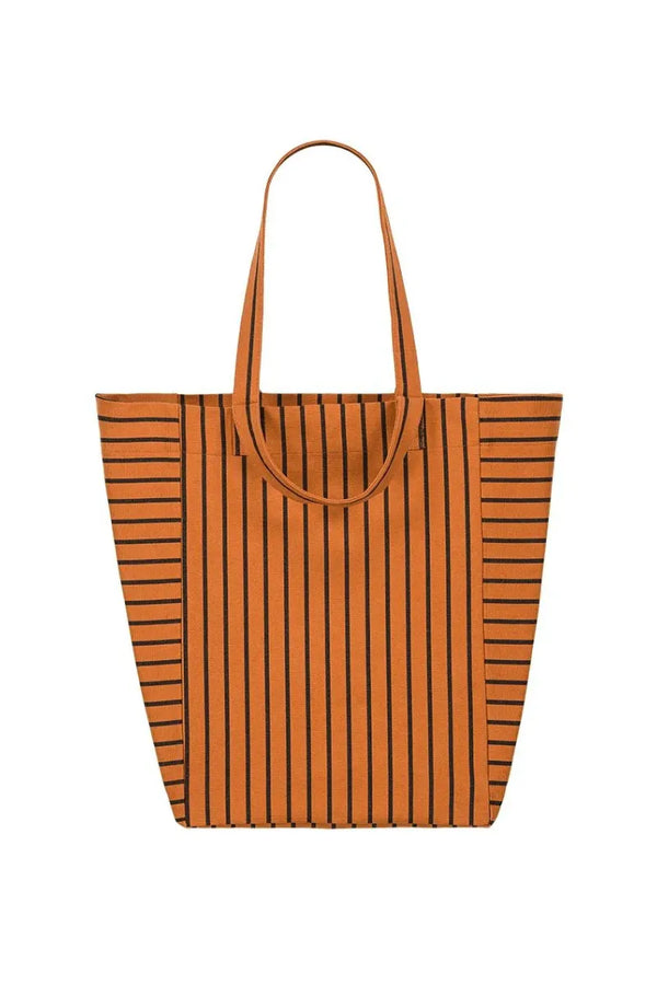 Sac cabas 'Elisabeth' Rayures Tennis Ginger | ROSE IN APRIL