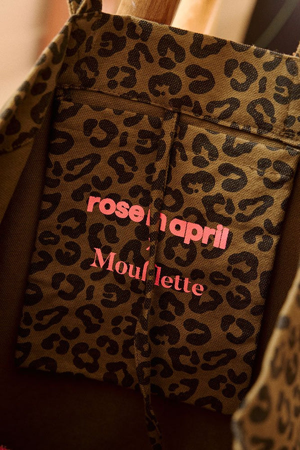 Sac cabas 'Le Soleil' Graou Olive | ROSE IN APRIL X MOUFLETTE