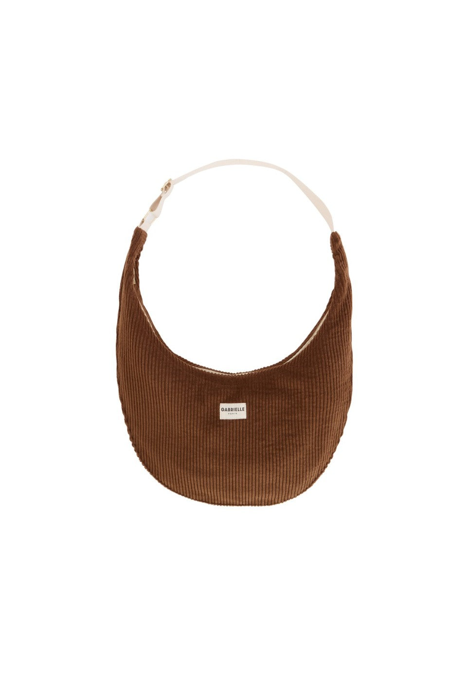 Sac 'New B' Velours Camel | GABRIELLE