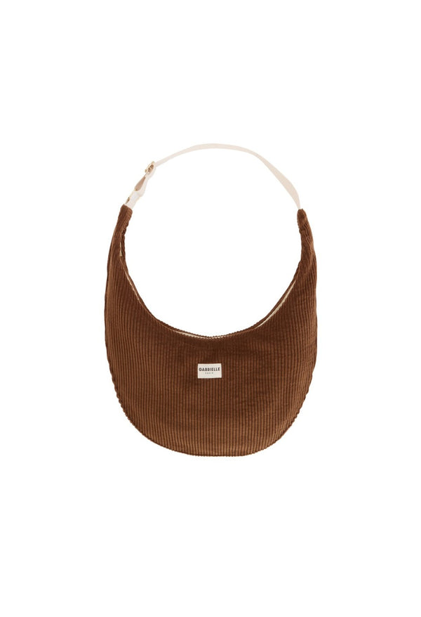 Sac 'New B' Velours Camel | GABRIELLE