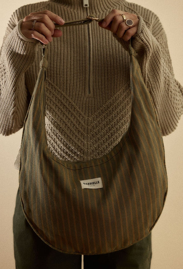Sac 'New B' Rayures Rivoli | GABRIELLE