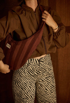Sac 'New B' Rayures Saint-Honoré | GABRIELLE