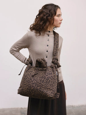 Sac 'Ona' Léopard en coton | ÖLEND