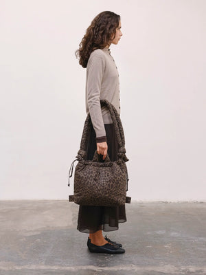 Sac 'Ona' Léopard en coton | ÖLEND