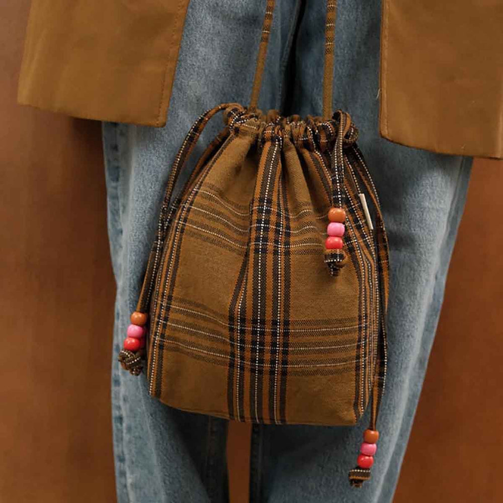 Mini sac 'Paloma' Carreaux tartan | ROSE IN APRIL