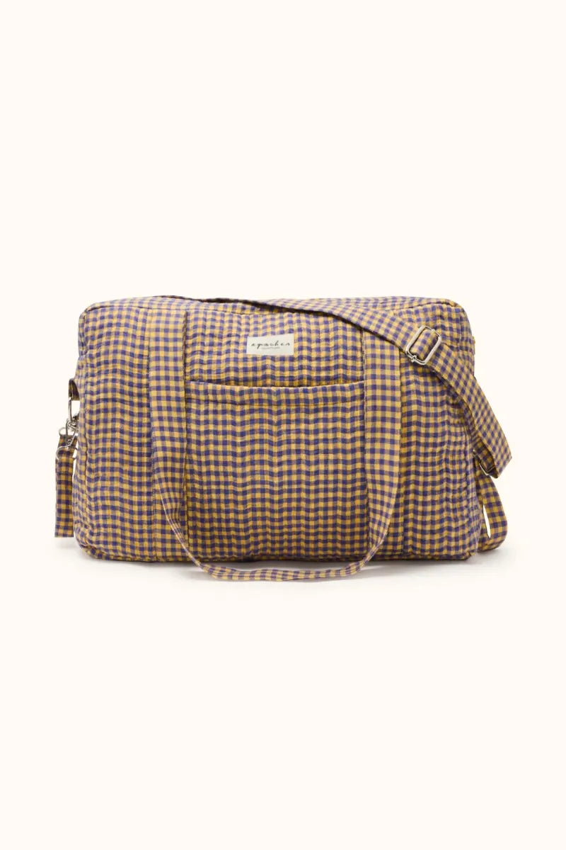 Sac à langer ‘Thais’ Checkmate Wheat | APACHES COLLECTIONS