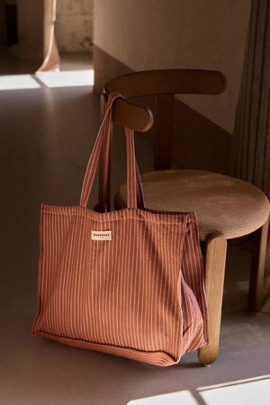 Sac week-end Rayures lilas | GABRIELLE PARIS