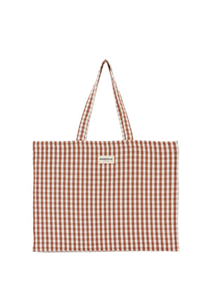 Sac week-end Vichy moka | GABRIELLE PARIS