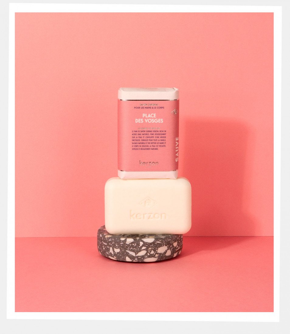 Savon solide surgras 'Place des Vosges' | KERZON