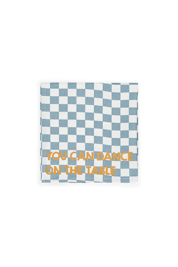 Serviette de table 'Joséphine' Damier Bleu 'You Can Dance' | ROSE IN APRIL