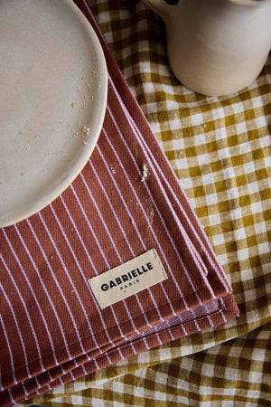 Set de table Rayures lilas | GABRIELLE PARIS
