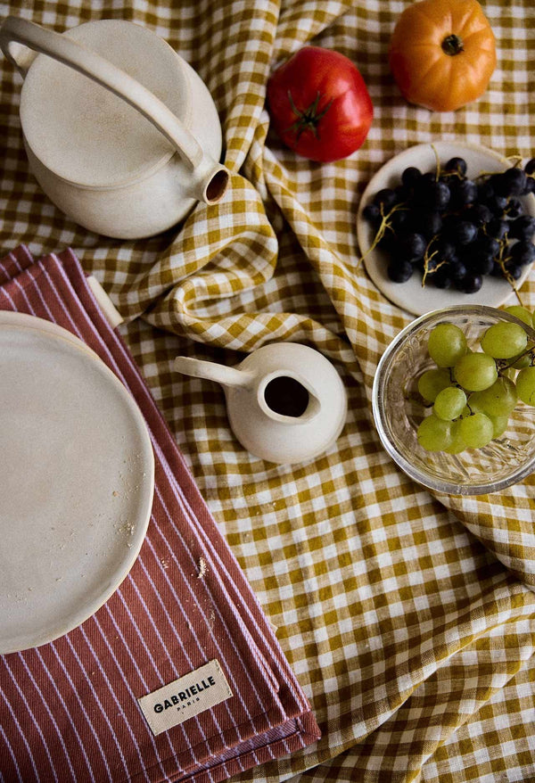 Set de table Rayures lilas | GABRIELLE PARIS