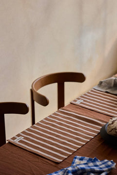 Set de table Rayures noisette | GABRIELLE PARIS