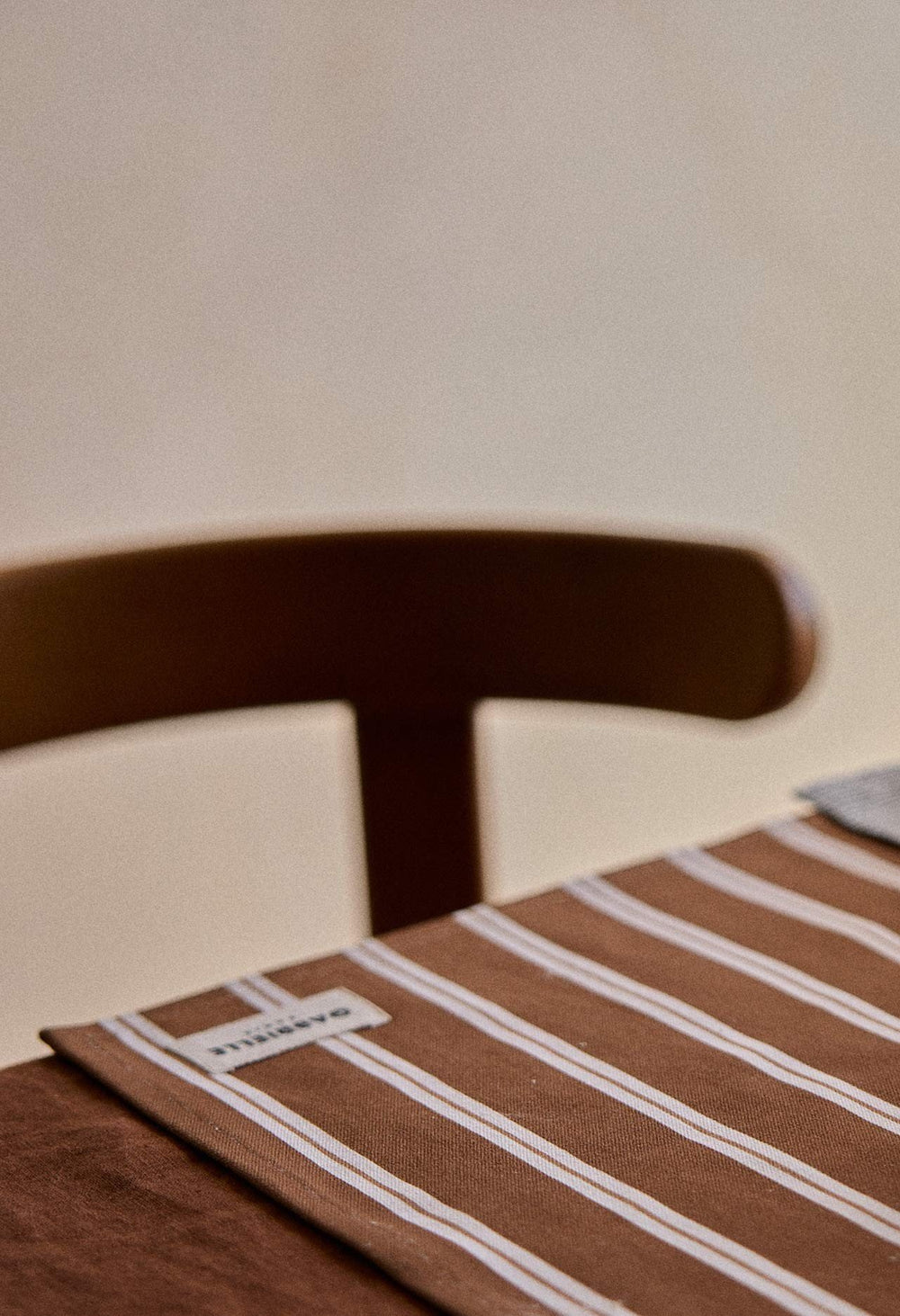 Set de table Rayures noisette | GABRIELLE PARIS