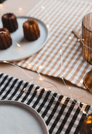 Set de table Vichy black | GABRIELLE PARIS