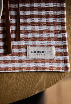 Set de table Vichy moka | GABRIELLE PARIS