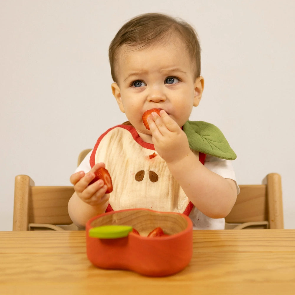Set vaisselle enfant bol et cuillère 'Pepa' la pomme | OLI & CAROL
