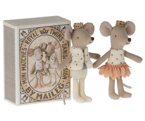 Souris Bébés Jumeaux Royaux dans leur boîte | MAILEG