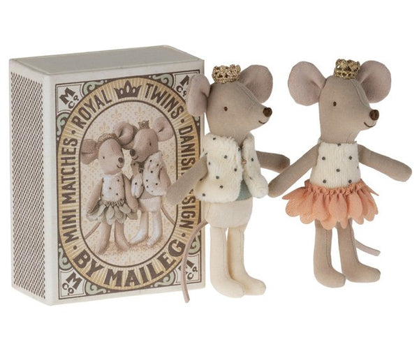 Souris Bébés Jumeaux Royaux dans leur boîte | MAILEG