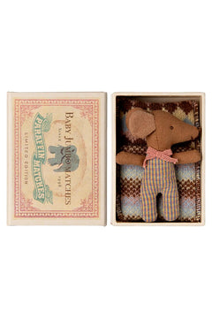 Souris Bébé 'Sleepy Wakey' Rose dans sa boîte | MAILEG